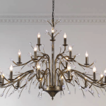 Rustic Elegance: Country Farmhouse Metal Chandelier